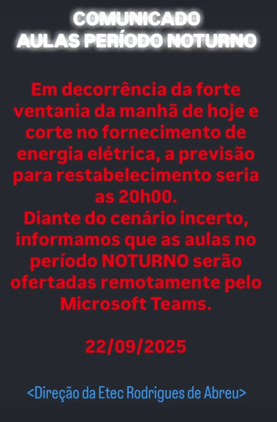 Aviso Importante